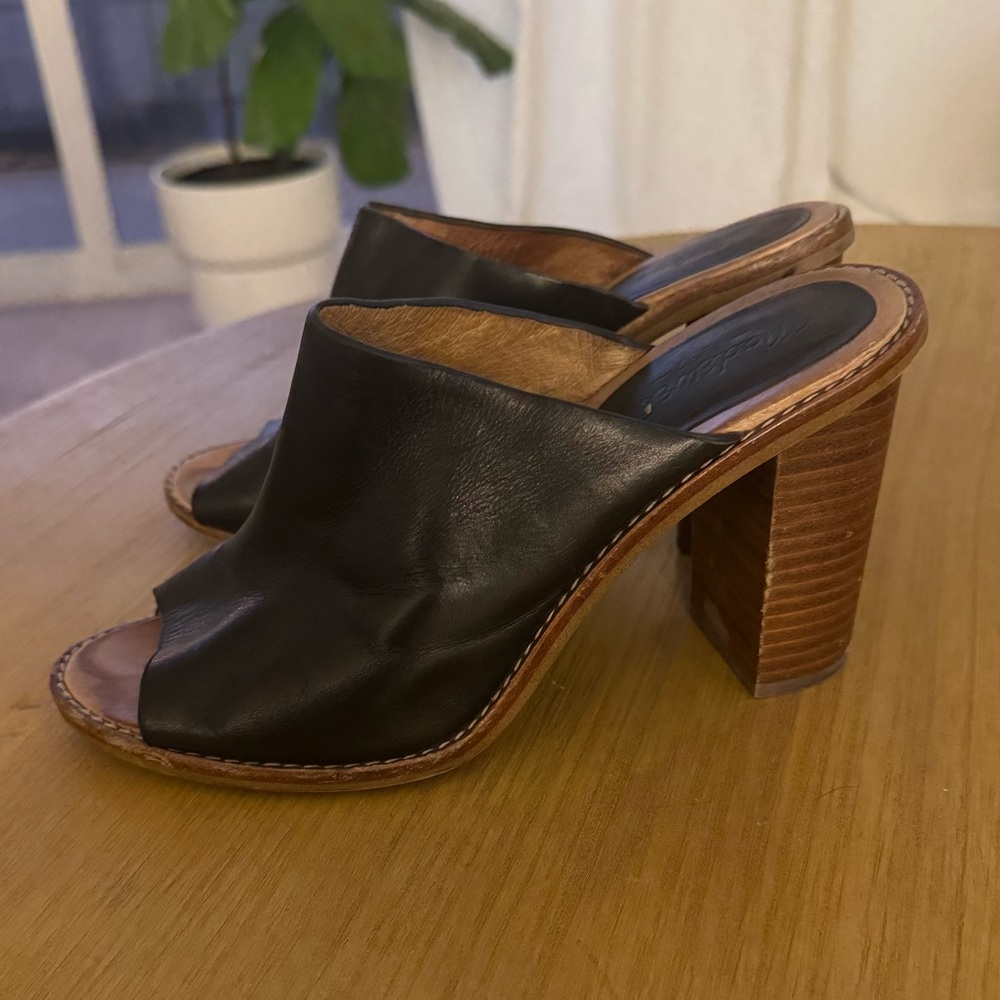 Madewell Leather Heeled Mules